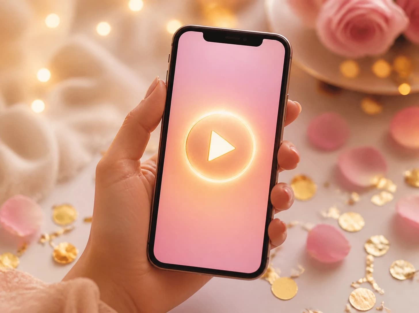Vidéo d'une échographie avec un bouton lecture